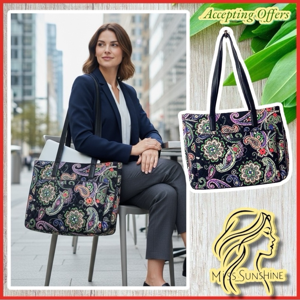 Vera Bradley - Laptop business bag - W 16 x T 13 x 3” depth - lots of store room